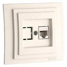 Розетка ethernet rj-45 mono electric larissa 103-010105-125